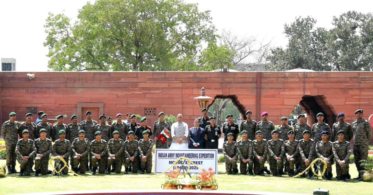 Indian Army sets Everest world record with largest single-day summit push